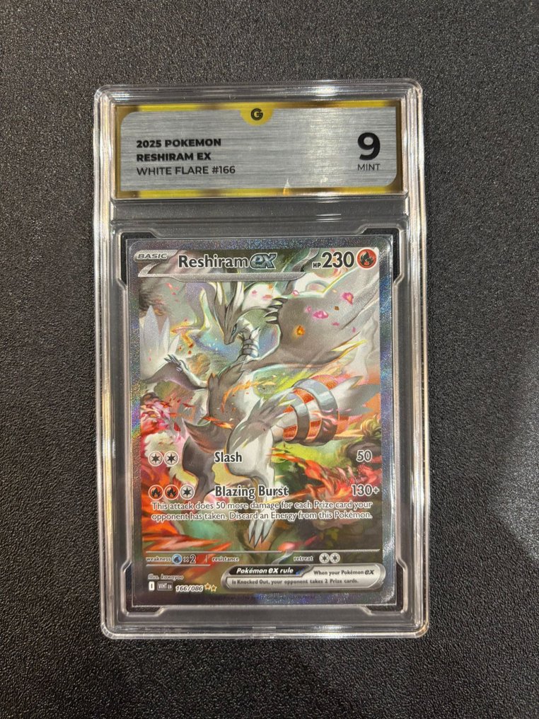 Pokémon - 1 Graded card - Reshiram 166 Alternativ kunst - GG 9 - Black & White #1.0