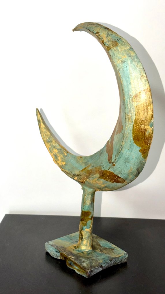 Derme Abdoulaye - Γλυπτό, Lune Doré - 33 cm - Μπρούντζος #3.2