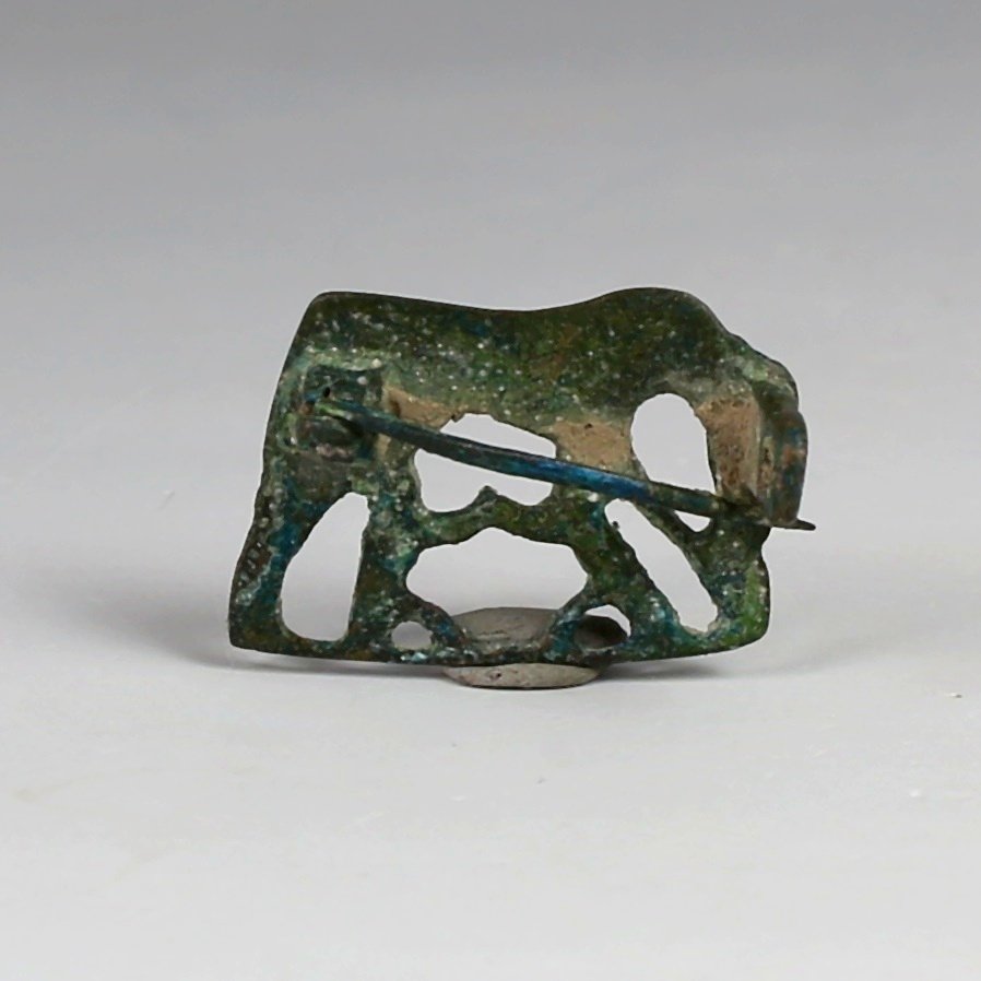 Roma Antiga Bronze Fibula, representando uma loba com Romulus e Remus #2.1