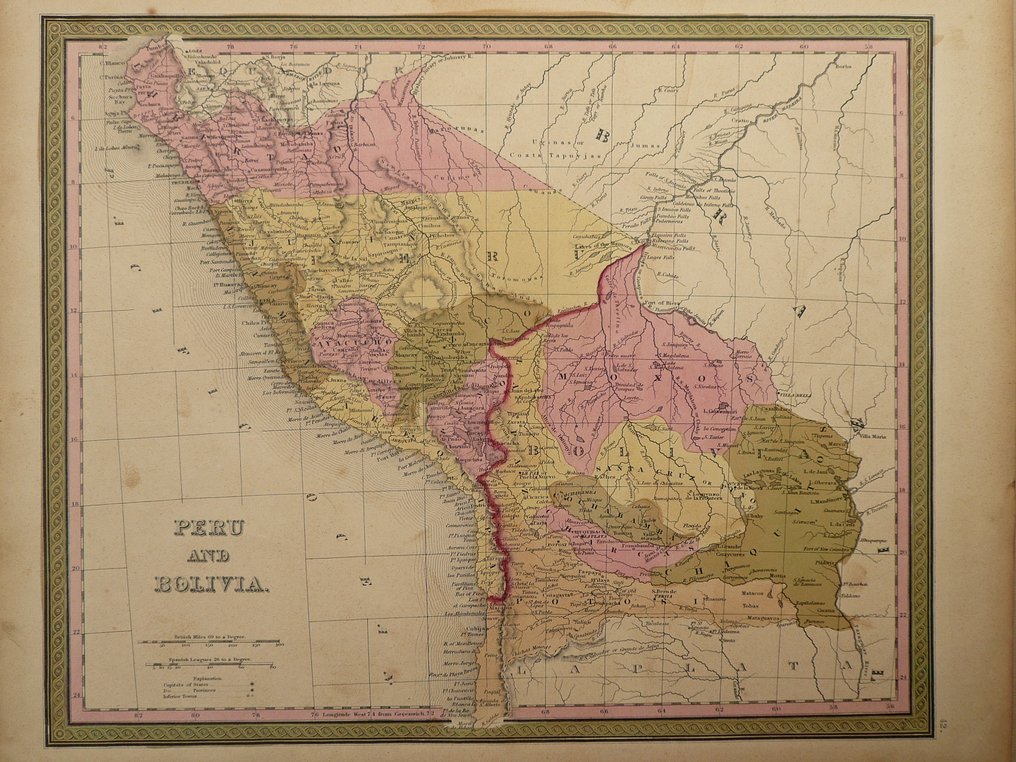 Νότια Αμερική - Περού Βολιβία; S. Augustus Mitchell - Peru and Bolivia - 1851-1860 #1.0