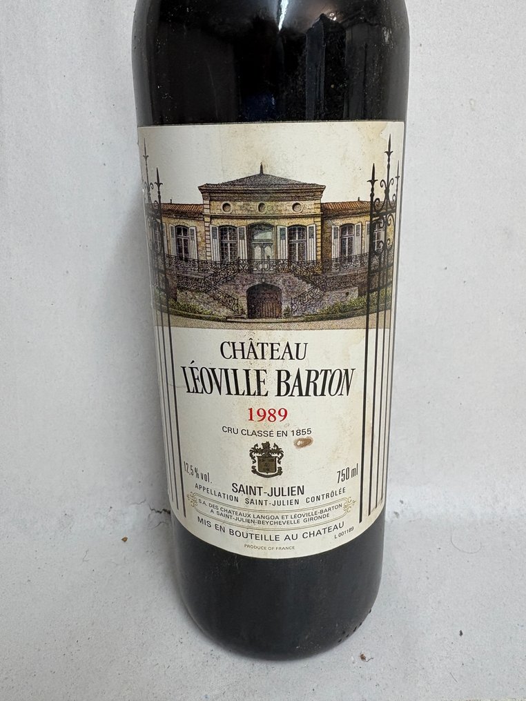 1989 Château Léoville Barton - Saint-Julien 2ème Grand Cru Classé - 1 Pullo (0.75L) #1.0