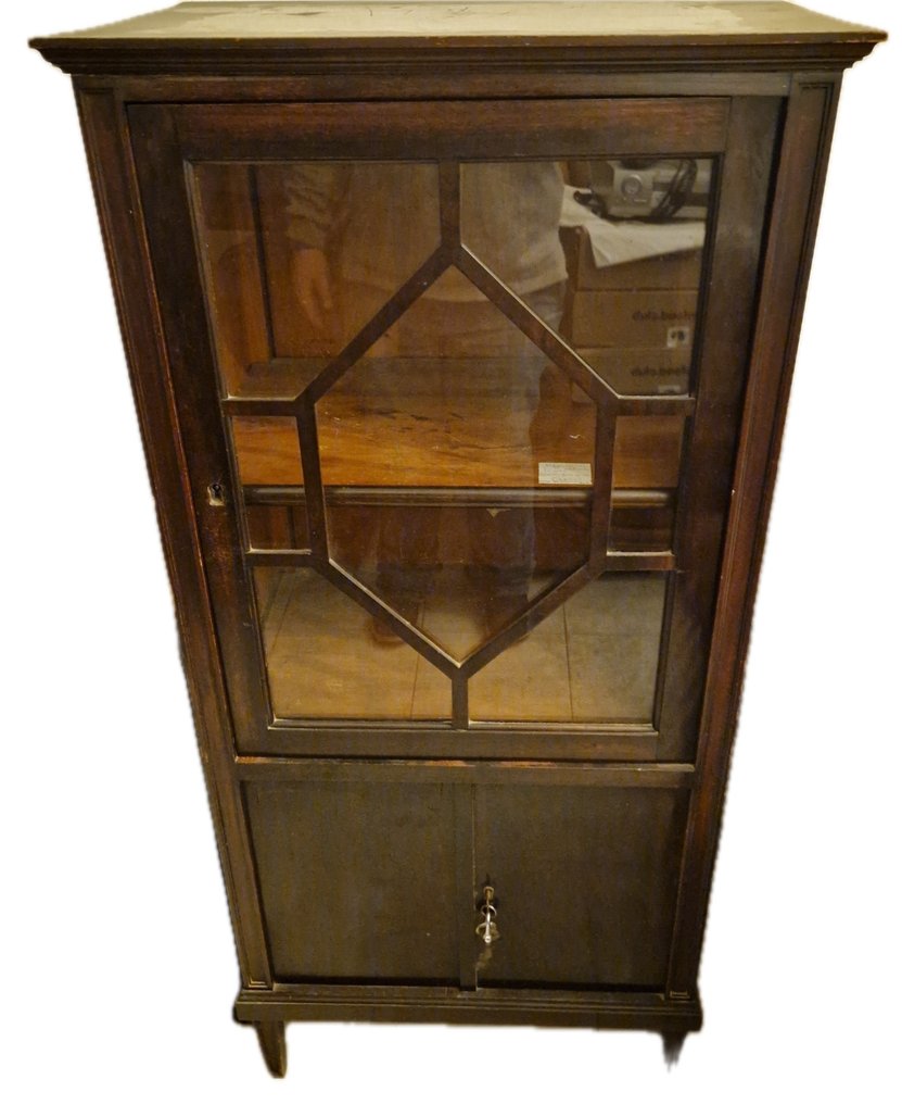 Armário com vitrine - Madeira, Vidro #1.0
