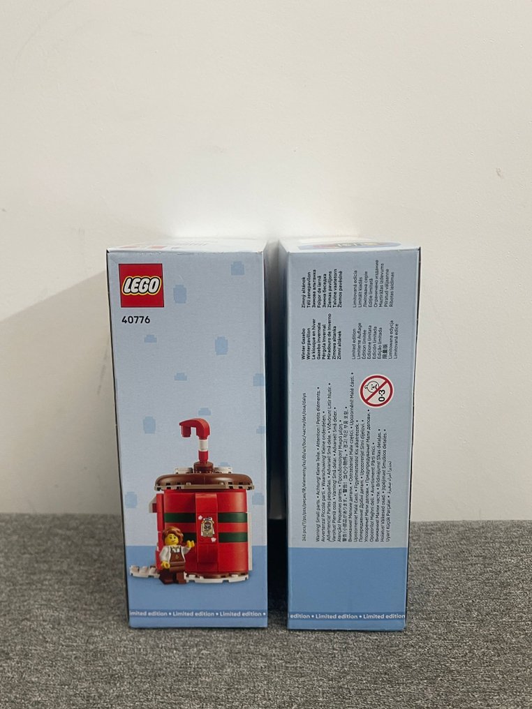 LEGO Set - Seasonal, Promotional - LEGO Winter Holiday GWP Lot – Hot Chocolate Stand 40776 + Winter Gazebo 40778 – Limited Edition – #4.3