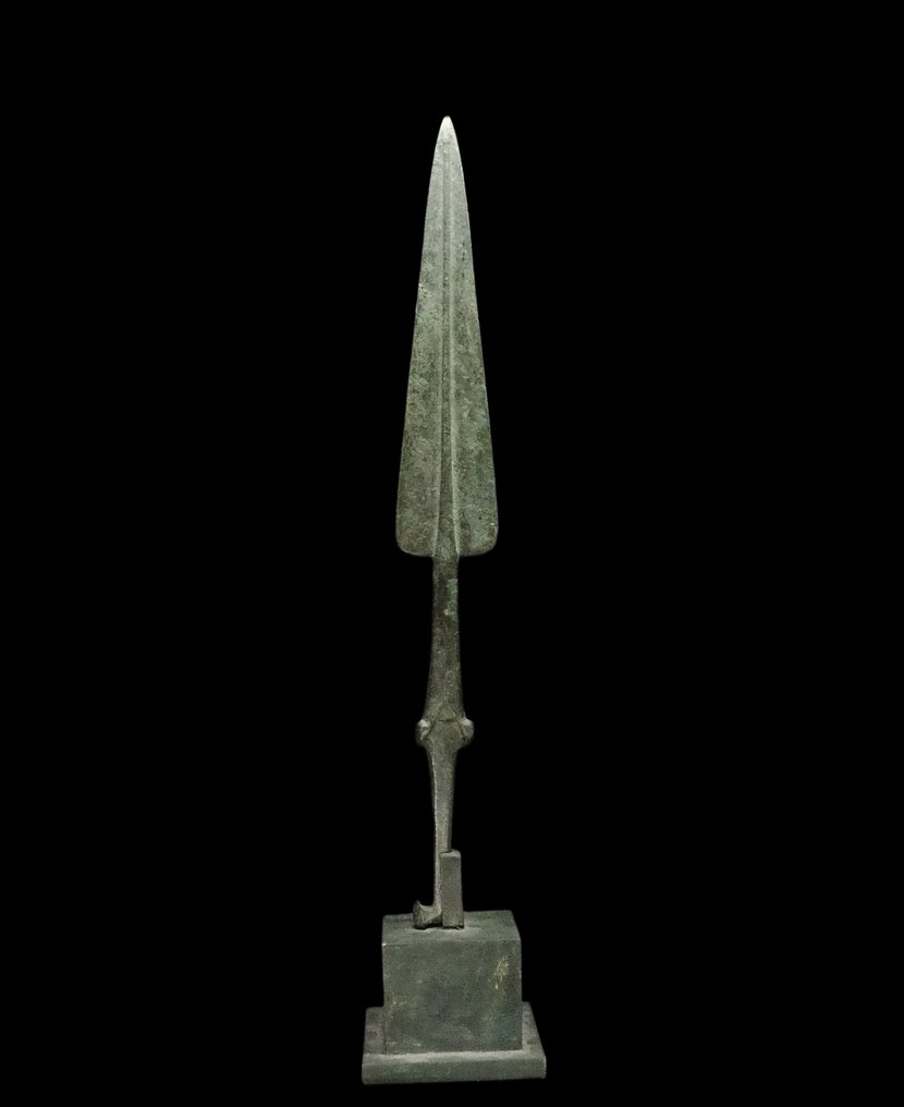 Δυτικά Ασιατικά - Πολύ μεγάλη αιχμή δόρατος από χαλκό - 37 εκ. - Luristan - Εξειδικευμένη από τον Laurent Dodier #1.0