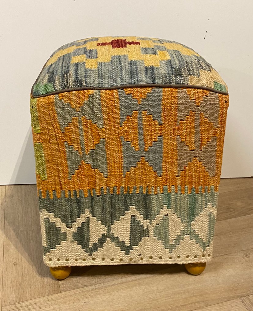 Kelim Poef（未使用/新） - 地毯 - 36 cm - 36 cm #1.0
