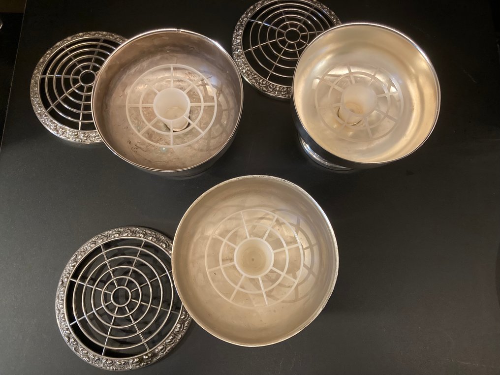 Ianthe - 带盖花瓶 (3)  - 镀银 - Rozen碗 #2.1