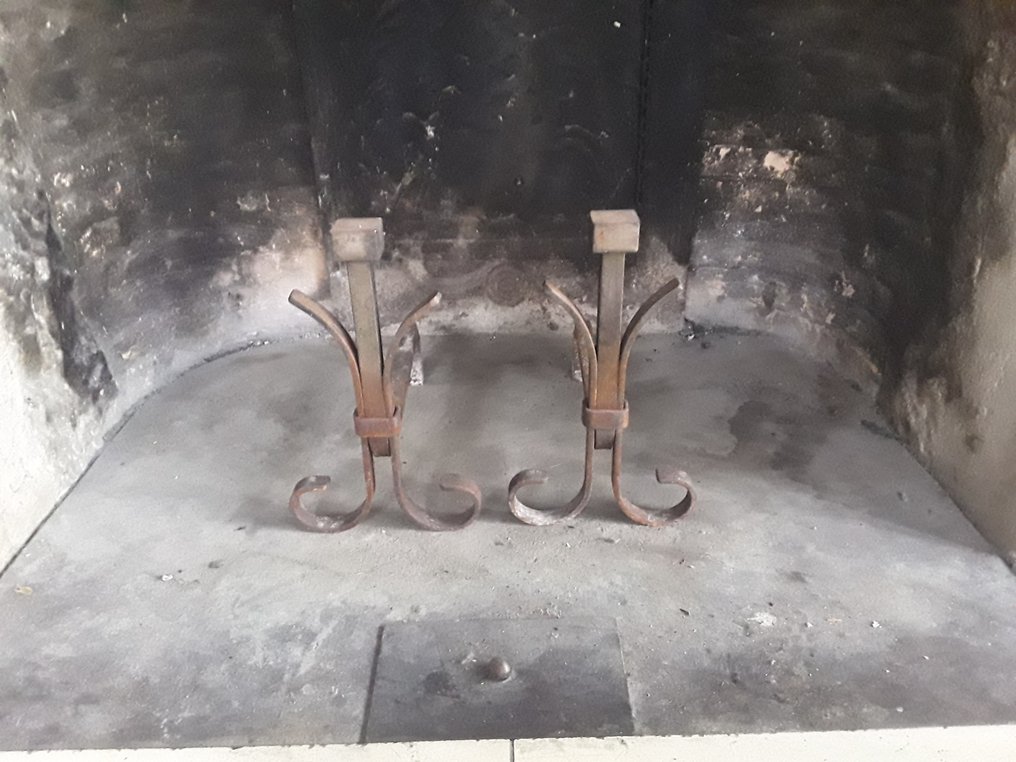 Alare (2) - Ferro battuto - Franse haardijzers circa nel 2020. #4.3