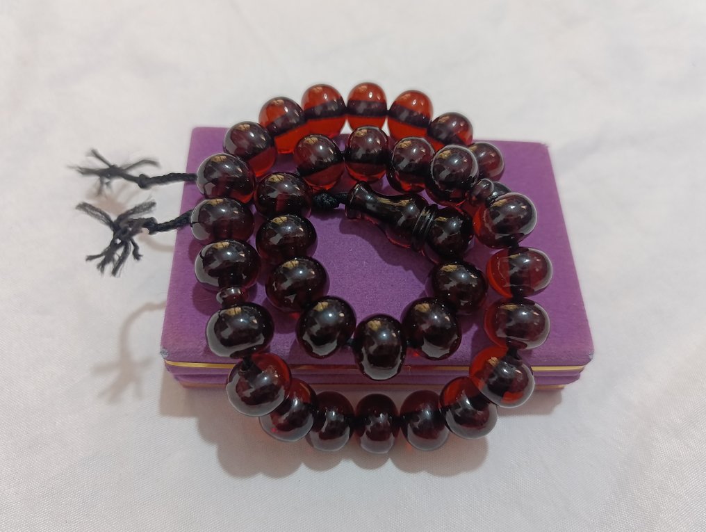  Chapelet - Ambre - 1970-1980 - Chapelet rare  #1.0