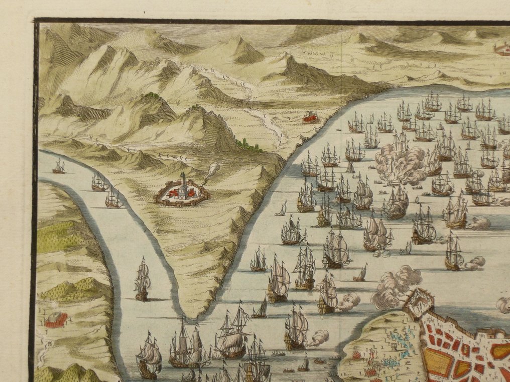 Spanien - Cádiz; Jan Luyken - Prise de la ville de Cadix - 1681-1700 #2.1