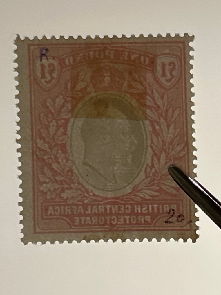 英屬中非洲 1903 - 非常漂亮且完美的CV2024样品，价格为£350 - Stanley Gibbons 66 #3.2