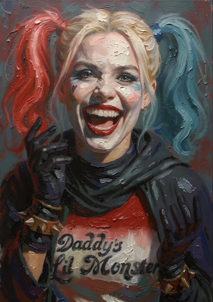 Boriani - Harley Quinn, oil limited new edition 1/20 #1.0