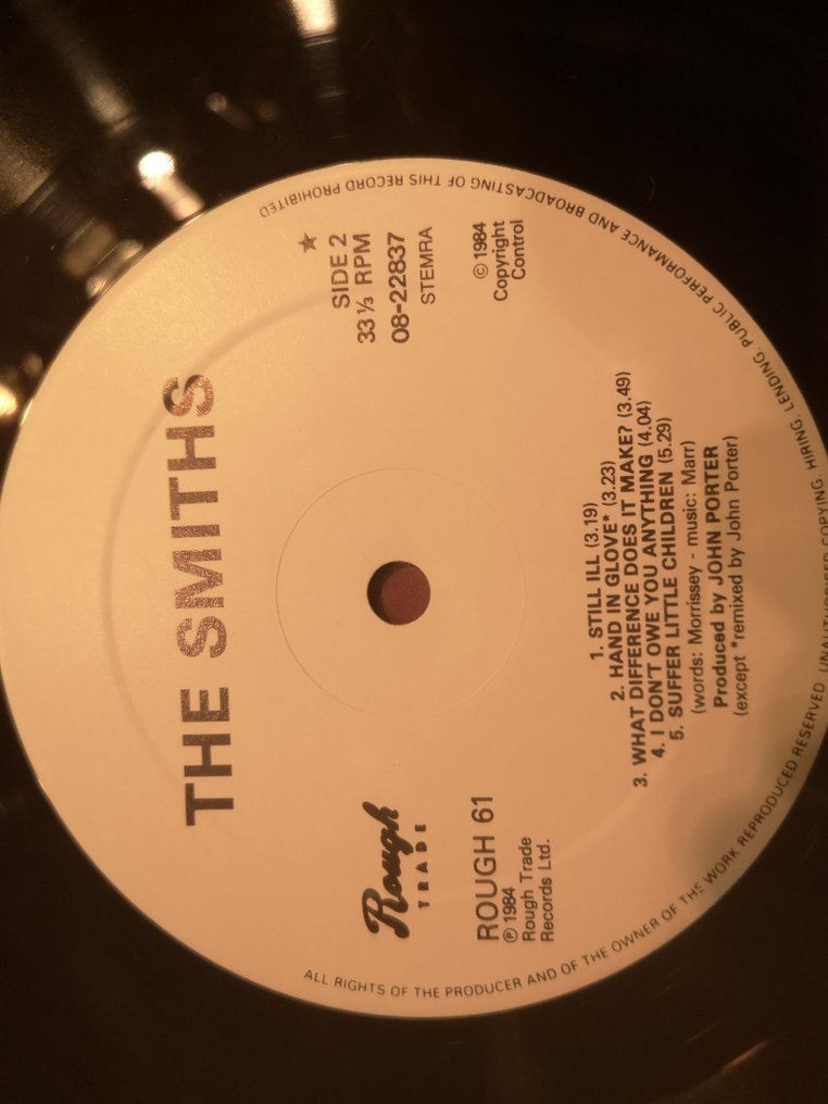 Smiths - The Smiths First album - 1984 Dutch pressing - LP - 1. stereopresning - 1984 #3.2