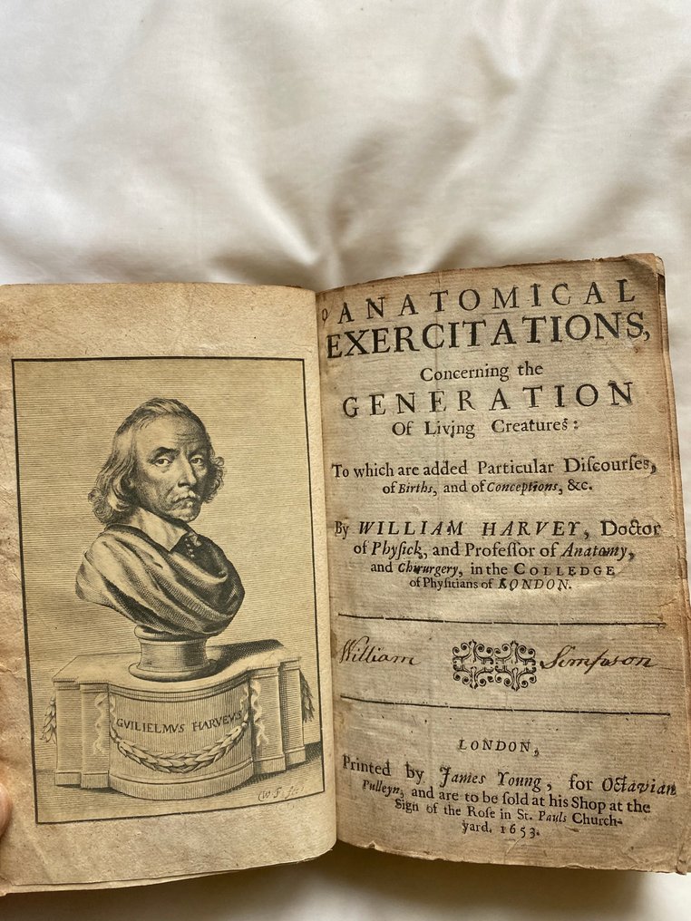 William Harvey - Anatomical Exercitations, Concerning the Generation of Living Creatures: To which are added - 1653 #1.0