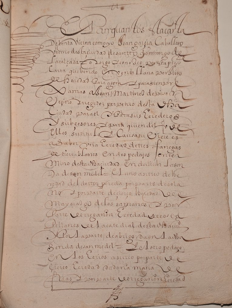 A - Manuscrito de 1634: Traslado de Venta del Mayorazgo Maña y Brisson - Santo Domingo de la Calzada - - 1634 #1.0