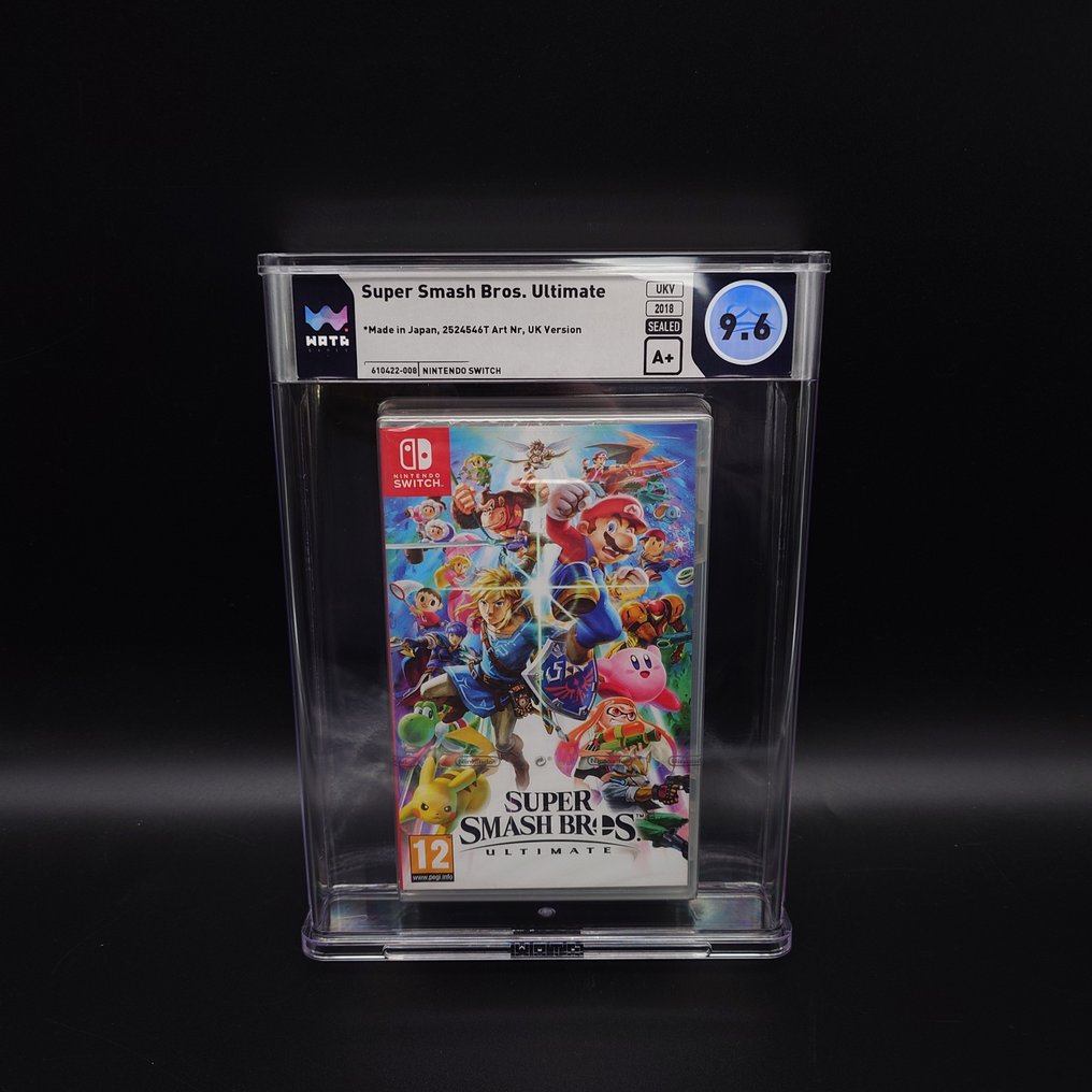 Nintendo - Switch - Wata 9.6 A+ 1st Print! Super Smash Bros Ultimate UK 2524546T art code Very Rare! New Graded - Βιντεοπαιχνίδια - Σφραγισμένο στην αρχική του συσκευασία #1.0
