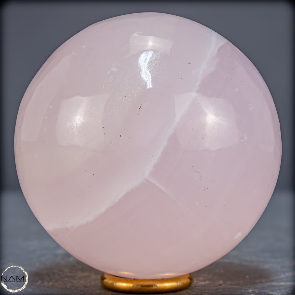Φυσική σφαίρα από αρagonit σε απαλό ροζ με έντονη UV-φωταύγεια- 700.78 g #2.1