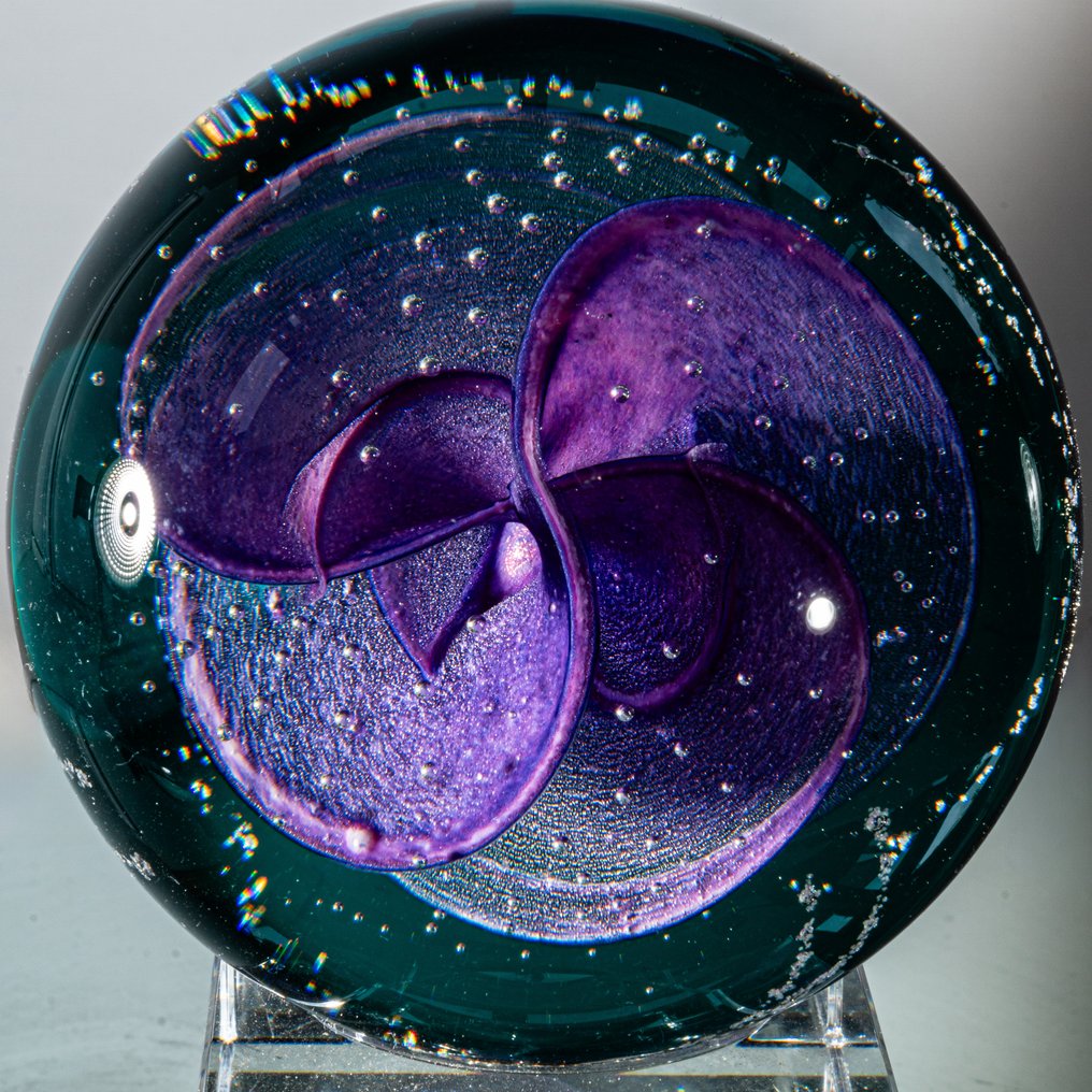 Caithness Glass - Colin Terris - 纸镇 - "Vogue" (Ltd. Edition 1997) - Ø 7,8 cm - 玻璃 #2.1