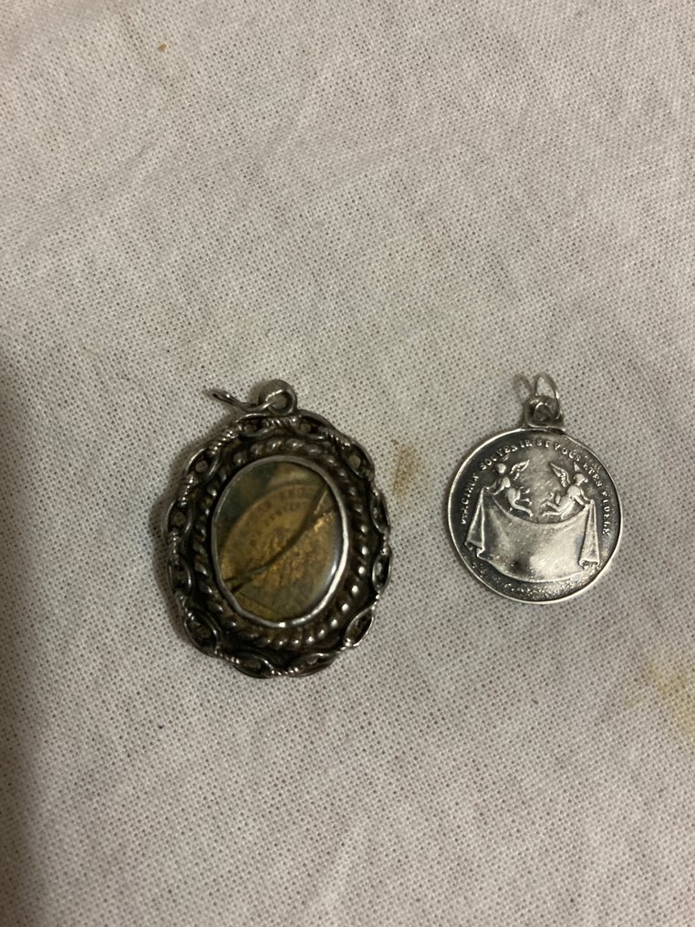 34枚宗教奖章收藏 (34) - 银, 黄铜色, 金属, 镀银 - 1850-1950 #4.3