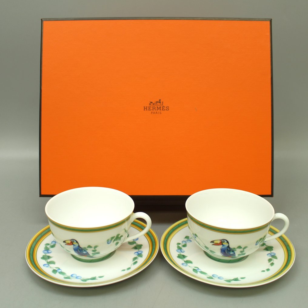 Cup and saucer - Toucan - Bone china #1.0