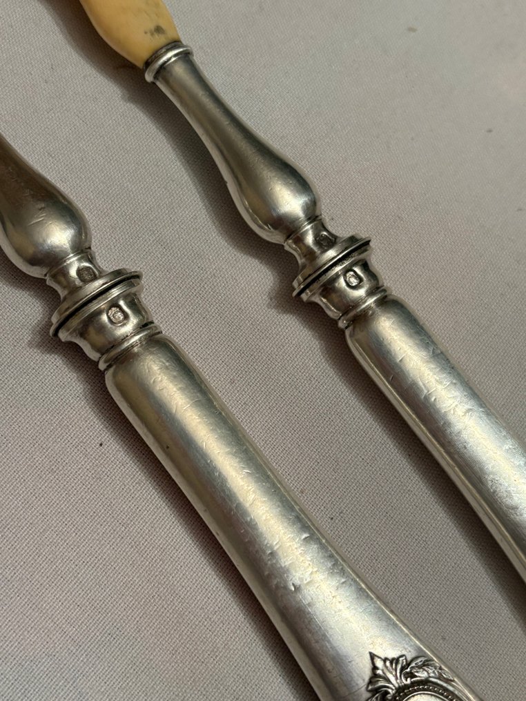 Hénin&Cie - Vassoio di portata da insalata - .950 argento - 1850-1900 #2.1