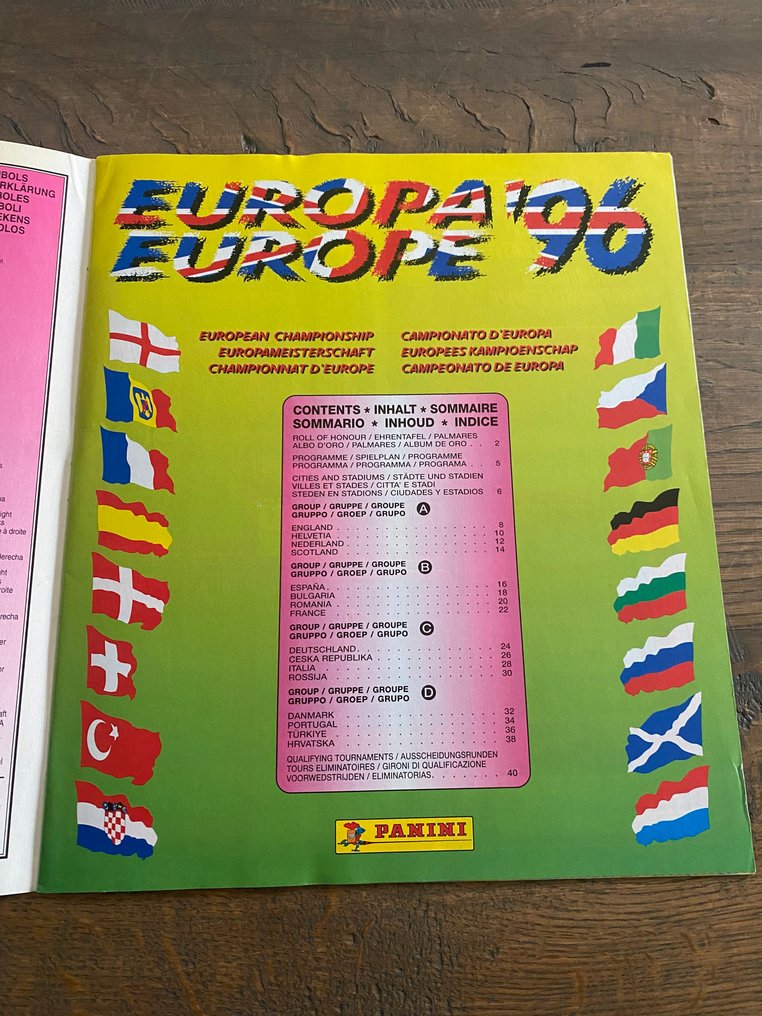 Panini Euro 96 - Italian Edition - Include modulo d’ordine originale Empty Album - Excellent (EX) #3.2