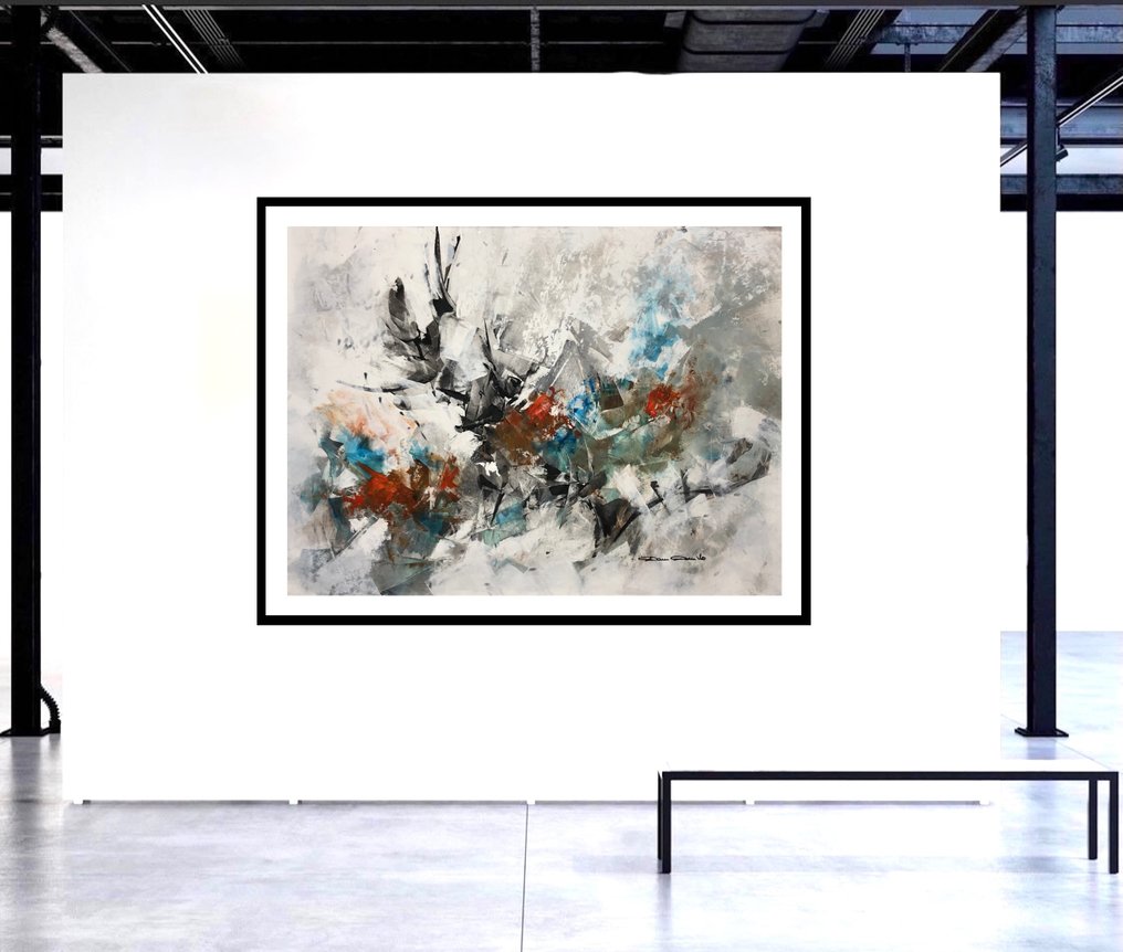 Dam Domido - Some touches of blue - 130 x 95 cm #2.1