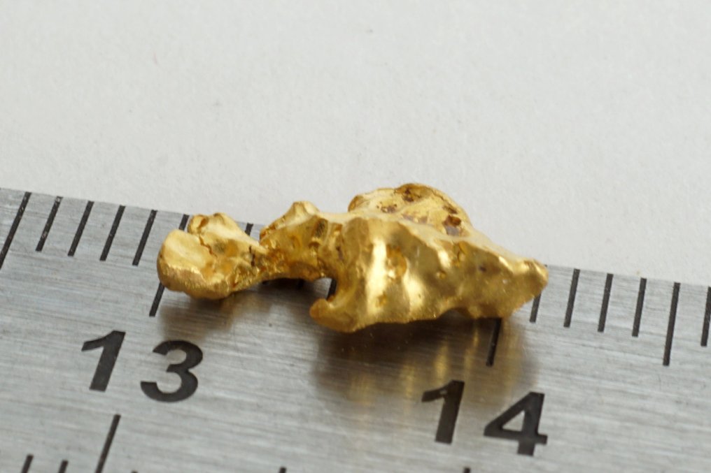 金色 土著，来自苏里南或法属圭亚那的金块（金块）- 0.94 g - (1) #3.2