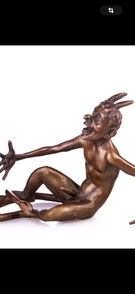 Statuetă - Bronzefigur Wiener Art Nackter Teufel - Bronz #3.2