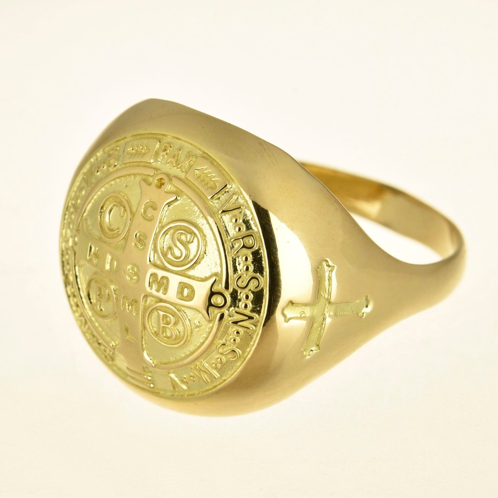 Amulett-Ring - 14 kt Gelbgold #1.0