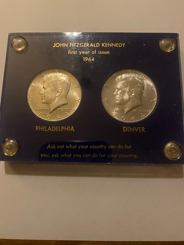 Ηνωμένες Πολιτείες. Half Dollar 1964 Kennedy (3 munten)  (χωρίς τιμή ασφαλείας) #1.0