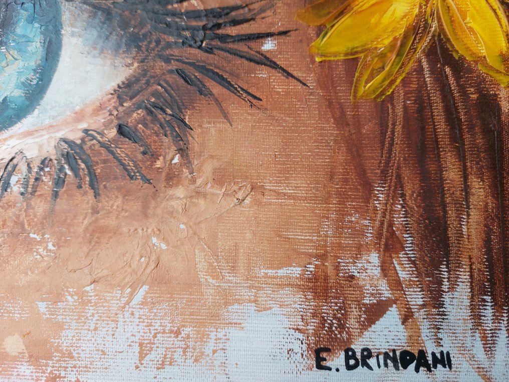 Elisa Brindani - Occhio con fiori gialli #4.3