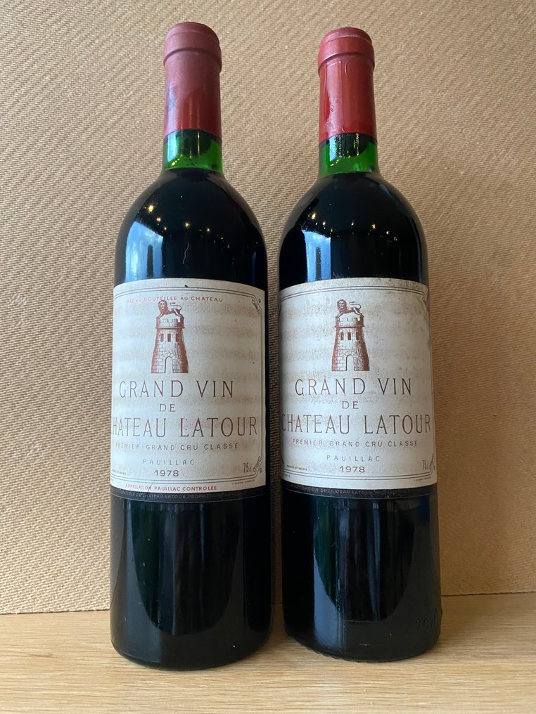 1978 Chateau Latour - Pauillac 1er Grand Cru Classé - 2 Flasker (0,75 L) #1.0