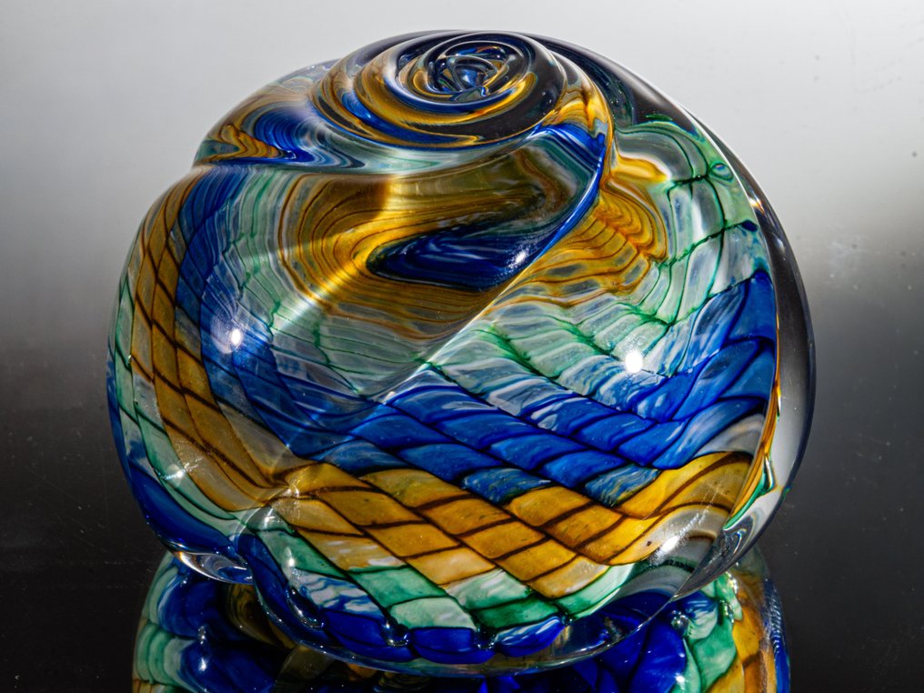 Nina & Stephen Thorp - Brevpresser - Freeform - Modernes deutsches Künstlerglas - Ø 7 cm - Glas #2.1