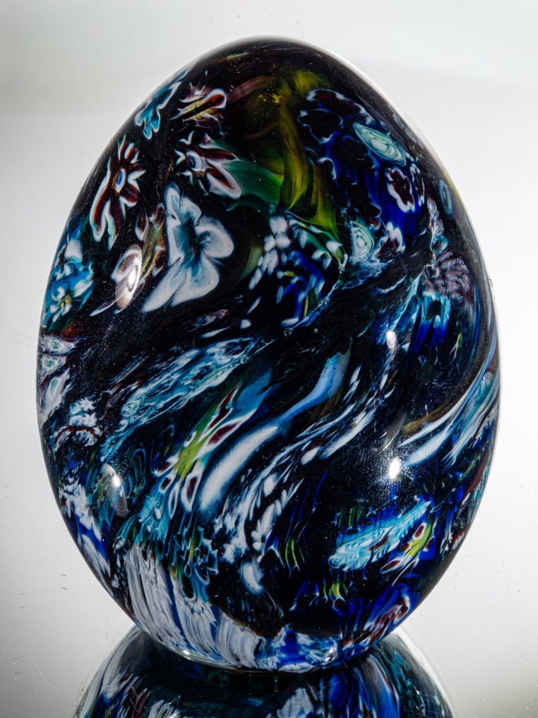 Vetreria ALT - 紙鎮 - Glasobjekt "Scrambled Millefiori" - Höhe 9,9 cm - 玻璃 #4.3