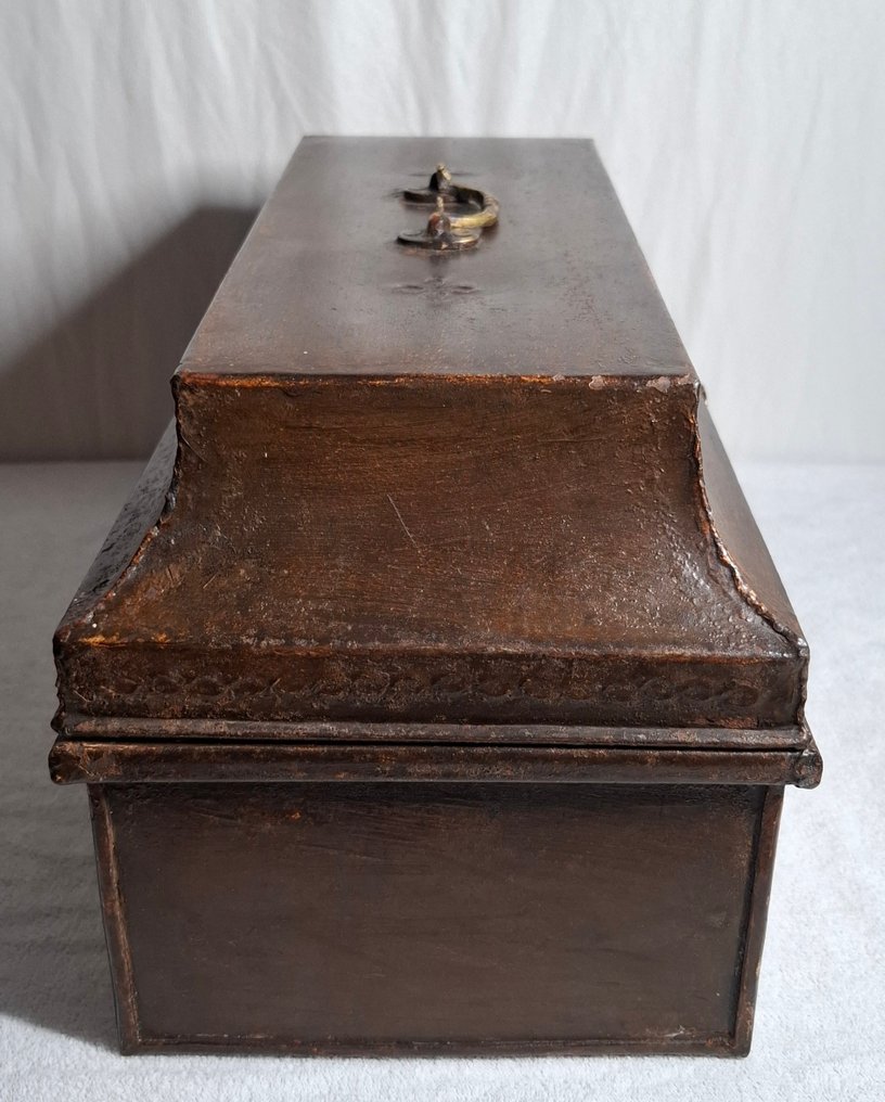 Custodia - blik, metallo, ottone - Documentenkist #4.3