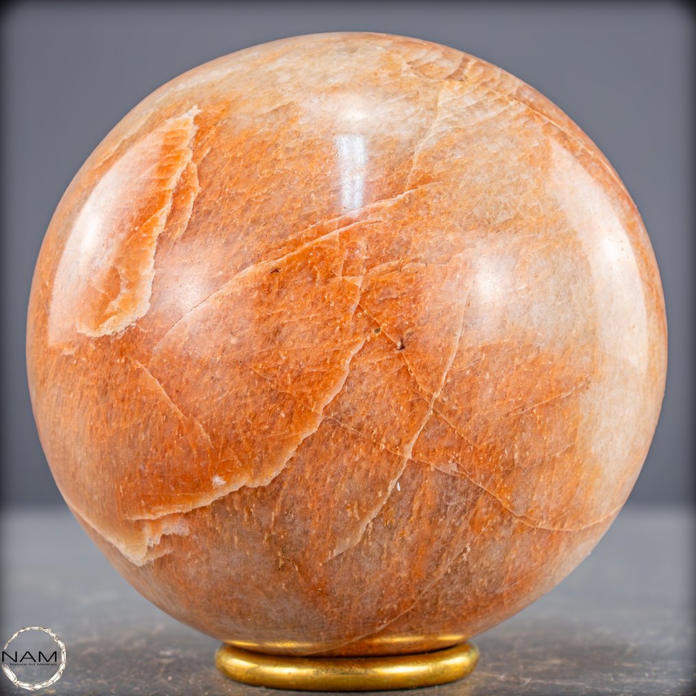 Φυσική ροζέ-σελήνιο σφαίρα με ζεστή, μεταξένια εμφάνιση- 1389.27 g #3.2