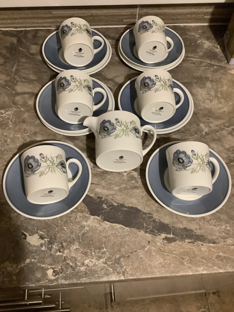 Wedgwood - Susie Cooper - Servizio da tè e caffè (17) - Glen Mist - Bone China - Glen Mist #3.2