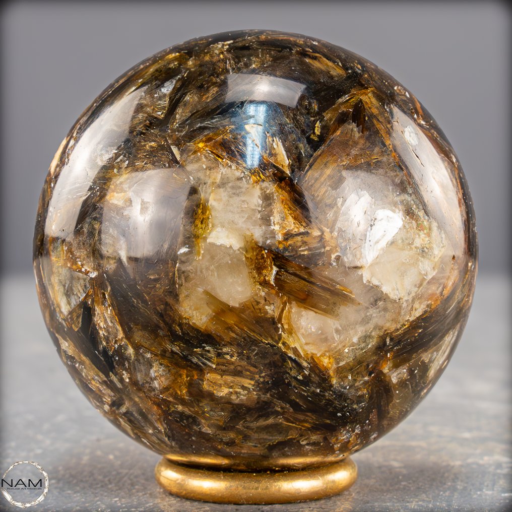 Φυσική σφαίρα γκλίμερ. Η λάμψη της γης στην πιο αγνή της μορφή, από τη Βραζιλία.- 325.91 g #2.1