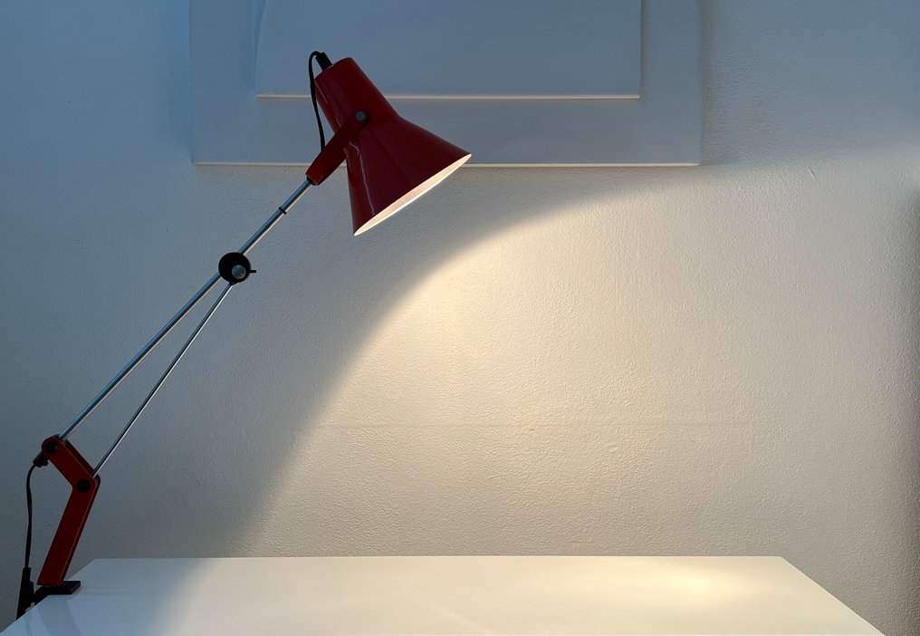 IKEA - 台灯 - Model 0163 / A401 - 1970 - 复古宜家 - 镀铬, 钢, 金属, 铝, 塑料 - Klem 办公桌灯 - 高80厘米 #2.1