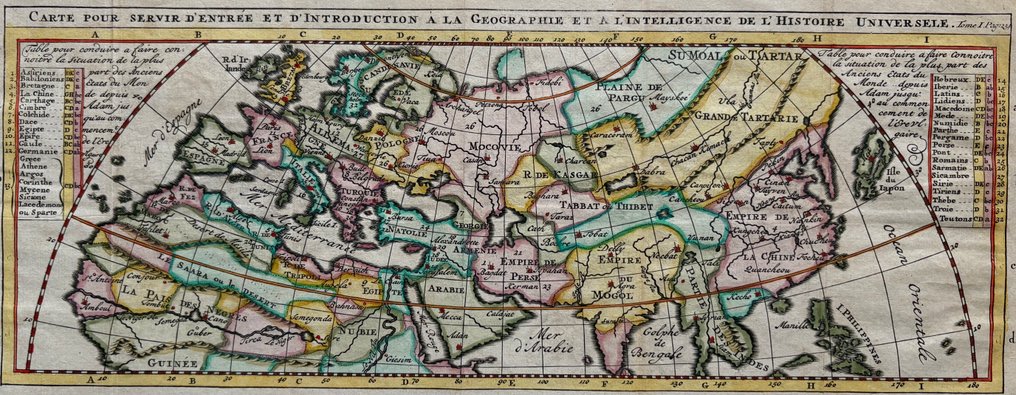 Europa, Afrika, Azië - Europe, Africa (partly), Asia; N.A. Pluche - Carte  pour servir d'entrée et d'introduction ... - 1751-1760 #1.0
