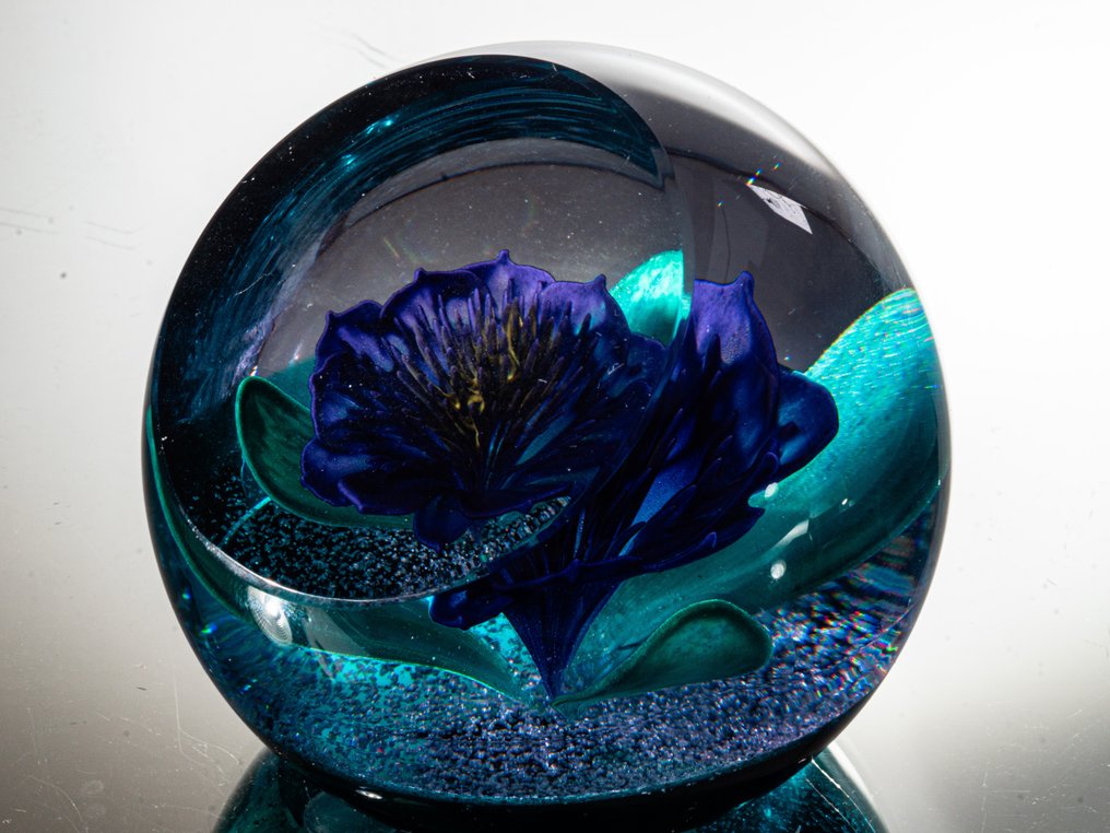 Caithness Glass - Helen McDonald - 纸镇 - "Tropicana" (Ltd. Edition 1996) - Ø 8,2 cm - 玻璃 #3.2