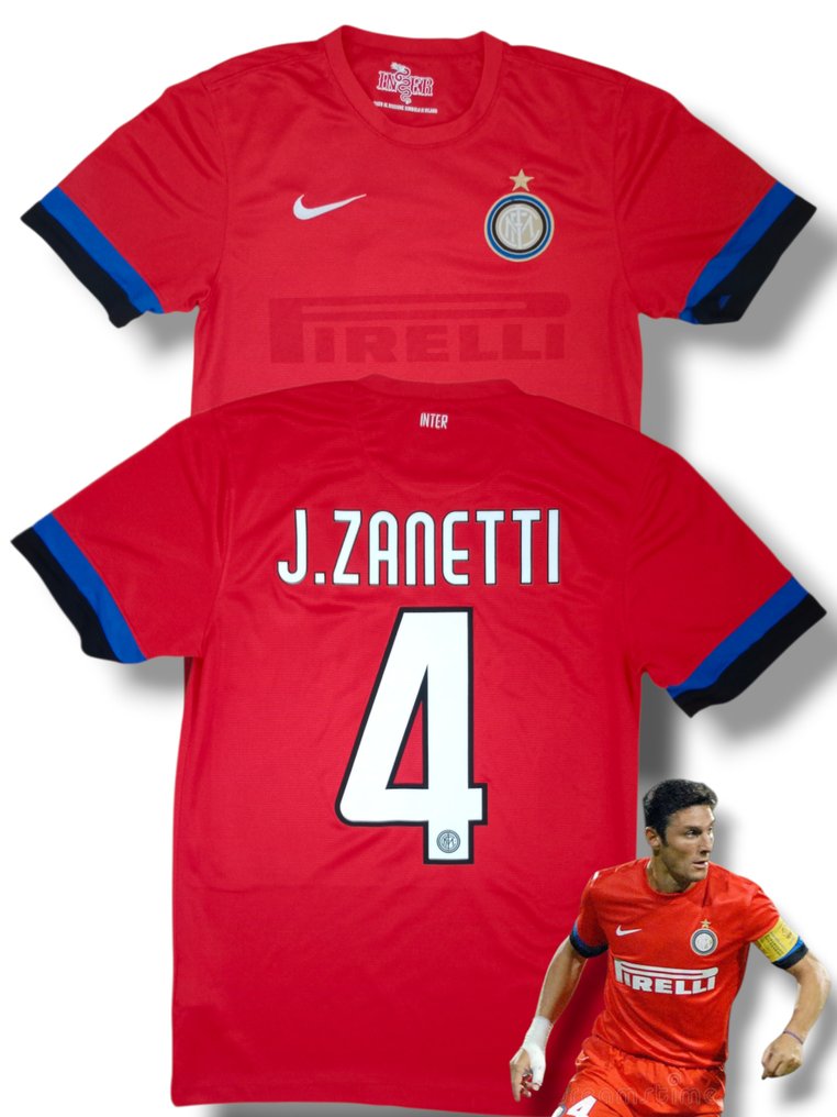 Inter Milan - 欧洲足球联盟 - Javier Zanetti - 2012 - 足球衫 #1.0