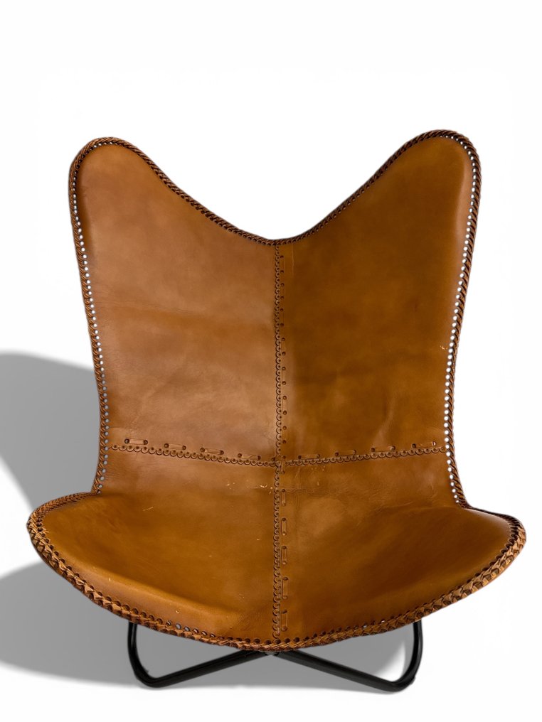 Πολυθρόνα - καρέκλα πεταλούδα - Δέρμα, Μέταλλο - καρέκλα πεταλούδα #1.0