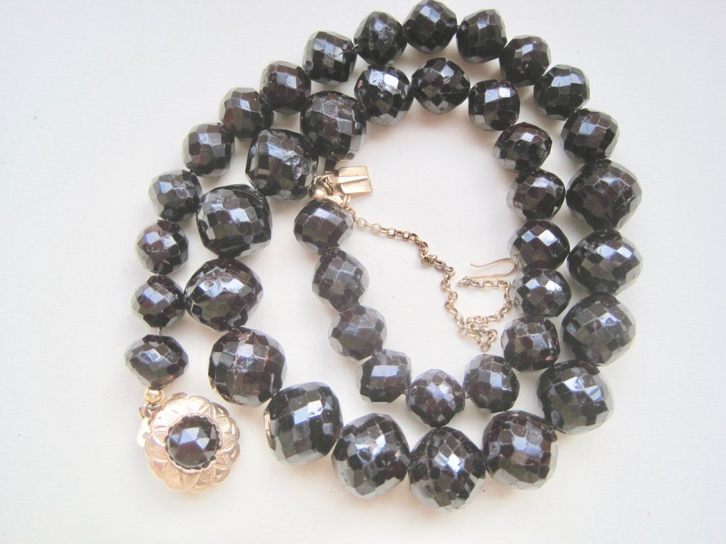 χωρίς τιμή ασφαλείας - Κολιέ - 14 καράτια Κίτρινο χρυσό - ρουμπίνια #1.0