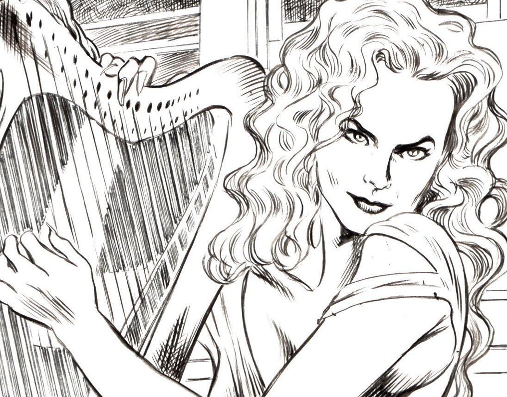 Laurenti, Mauro - 2 Original page - Dampyr #185 - "Il segreto di Amber Tremayne" - 2015 #2.1