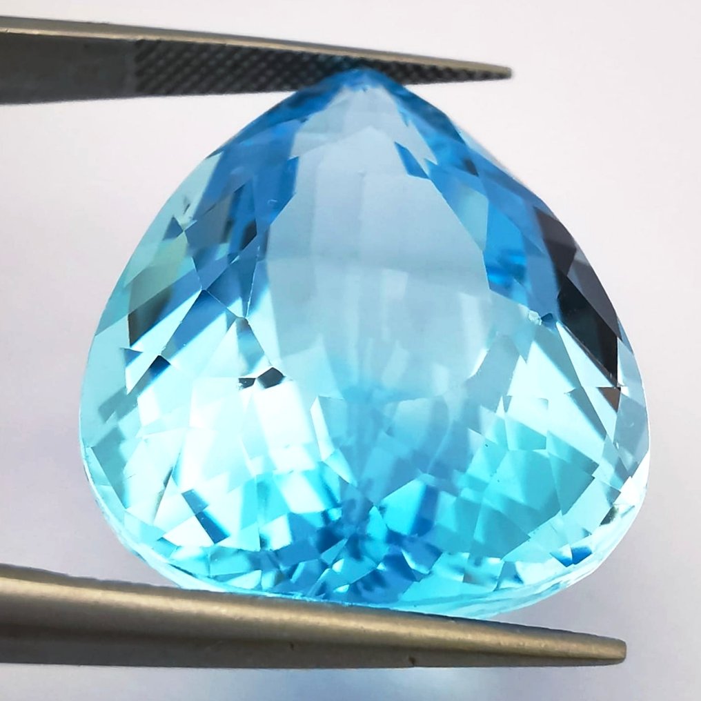 χωρίς τιμή ασφαλείας Τοπάζιο  - 41.90 ct - Antwerp Laboratory for Gemstone Testing (ALGT) - Τερακότα ουρανού μπλε #2.1