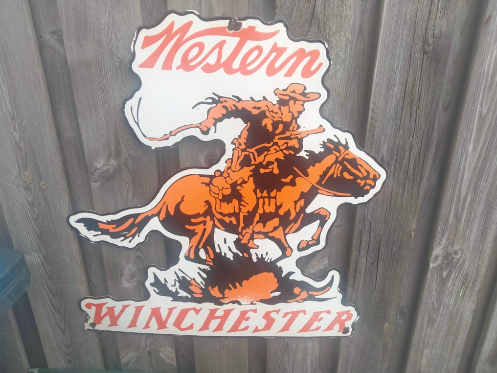 Ηνωμένες Πολιτείες - Groot Emaille διαφημιστικός πίνακας Winchester. (αντίγραφο) - Στρατιωτικά αξεσουάρ #1.0