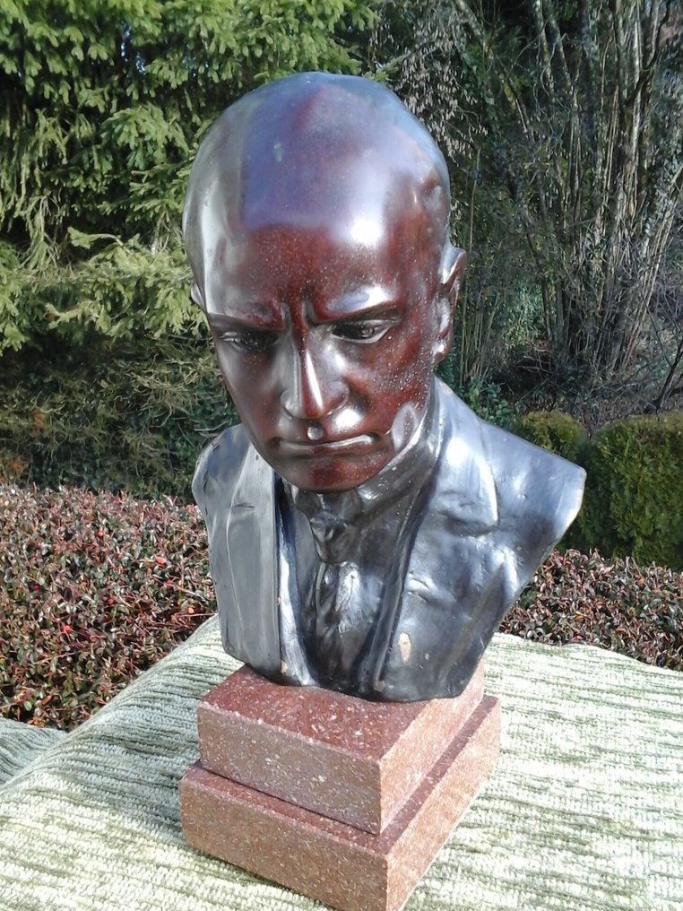 Statue, Buste - 25.5 cm - Patinierte Bronze #1.0