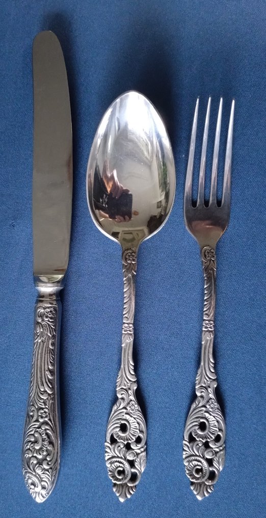 GERO - Σετ μαχαιροπίρουνων για 12 (103) - Επάργυρο - Model 635 Oud Hollandsch #1.0