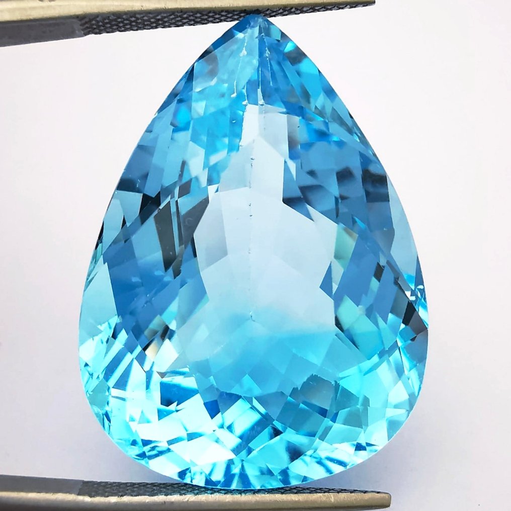χωρίς τιμή ασφαλείας Τοπάζιο  - 41.90 ct - Antwerp Laboratory for Gemstone Testing (ALGT) - Τερακότα ουρανού μπλε #1.0